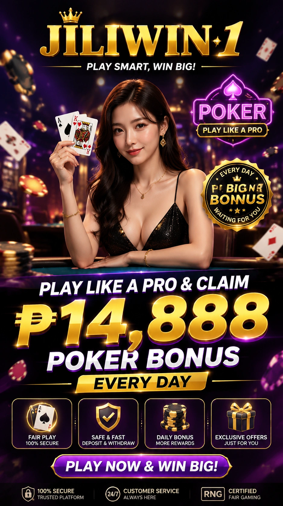 Online poker hero image for the Philippines poker category page